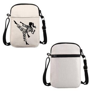 6146 Karate Lover Gift Gift Karate Floral Crossbody Bag Karate Mom Travel